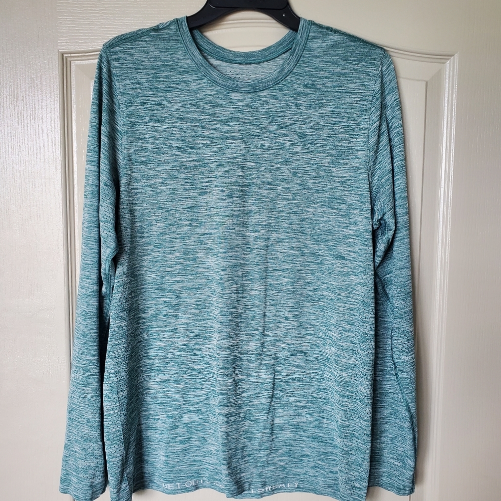 Lululemon Green Metal Tech Surge LS Shirt Medium